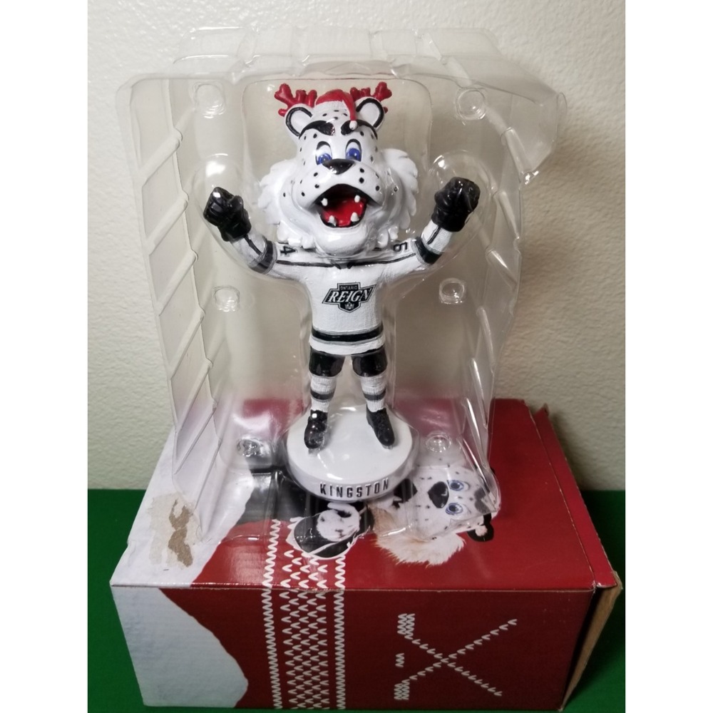 Ontario Reign Hockey Club Kingston Mascot Bobblehead Holiday Edition SGA